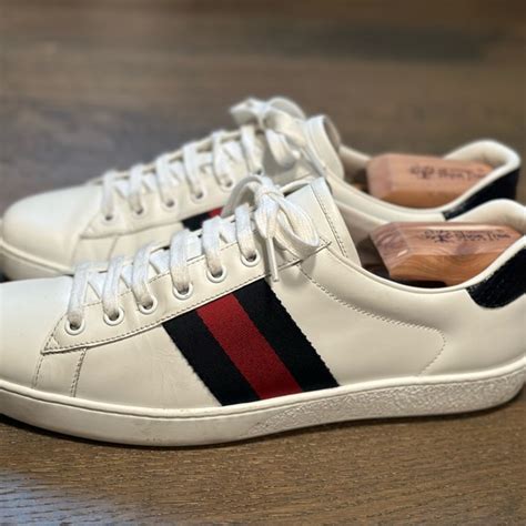 gucci ace men& 39|Gucci Men's New Ace Leather Low.